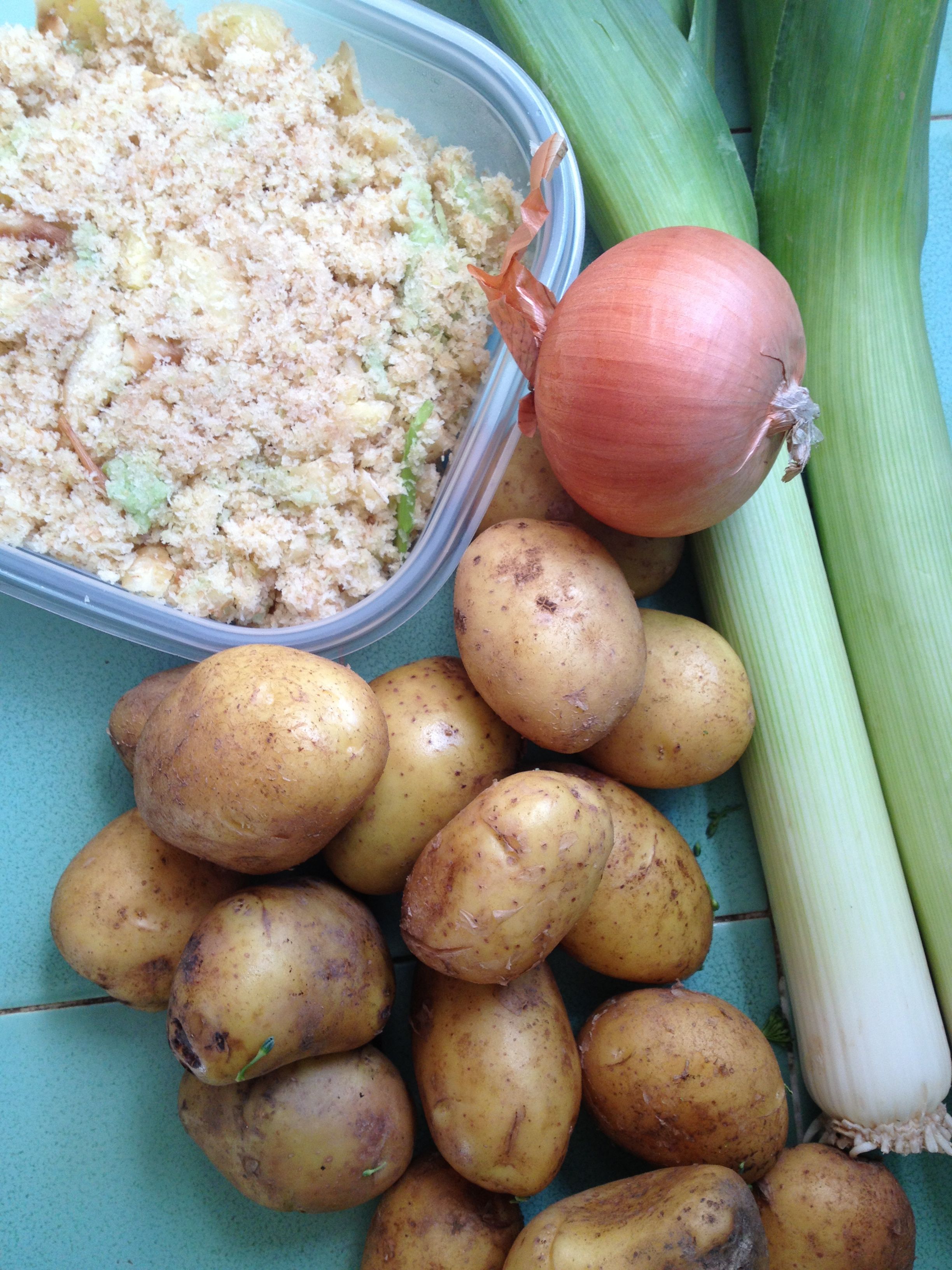 potato leek soup ingredients | stems and all